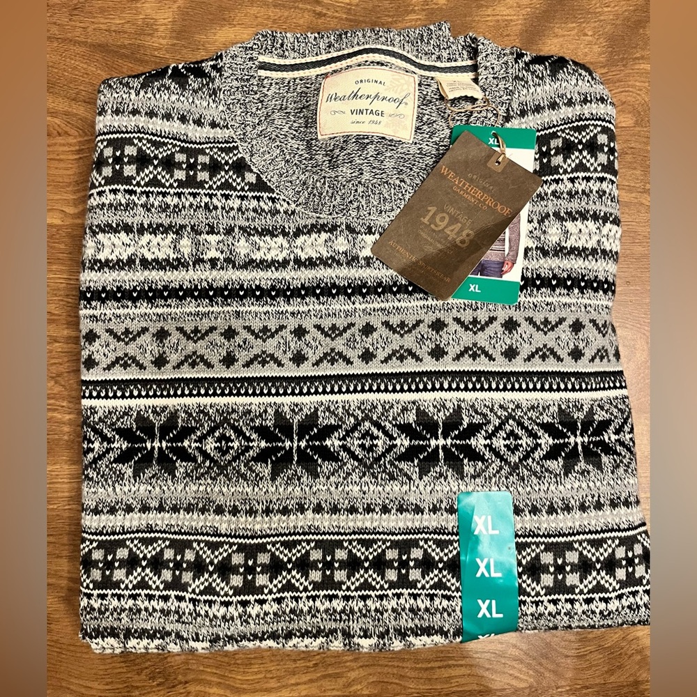 NWT Weatherproof men’s sweater XL